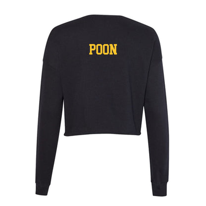Marquette - NCAA Women's Tennis : Maria Poon - Women's Cropped Crew Fleece-1