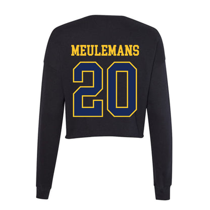 Marquette - NCAA Women's Basketball : Jordan Meulemans - Women's Cropped Crew Fleece-1