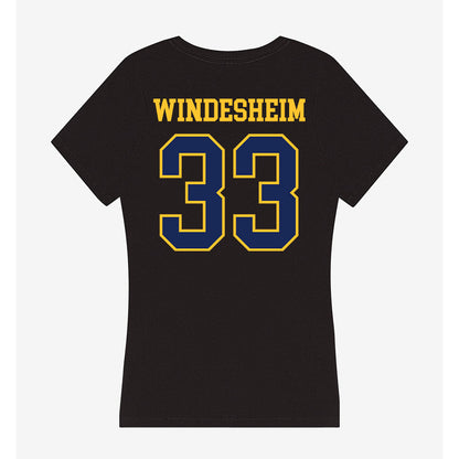 Marquette - NCAA Women's Lacrosse : Gabby Windesheim - Women's V-Neck T-Shirt-1