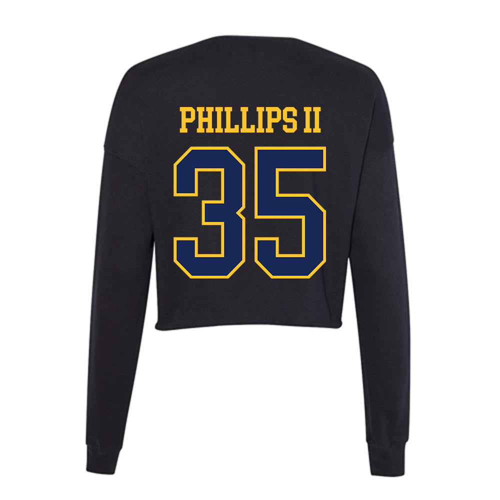Marquette - NCAA Men's Basketball : Michael Phillips II - Women's Cropped Crew Fleece-1