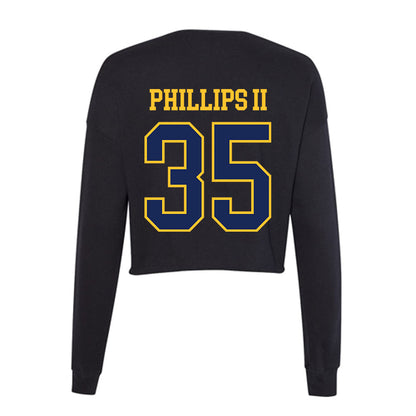 Marquette - NCAA Men's Basketball : Michael Phillips II - Women's Cropped Crew Fleece-1