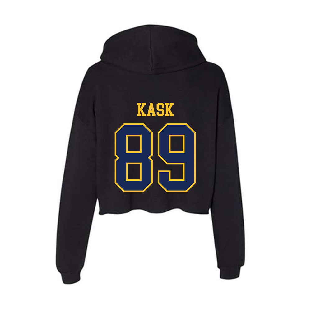 Marquette - NCAA Men's Lacrosse : Jack Kask - Women's Crop Fleece Hoodie-1