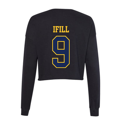 Marquette - NCAA Women's Volleyball : Sienna Ifill - Women's Cropped Crew Fleece-1