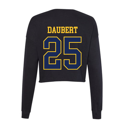 Marquette - NCAA Men's Lacrosse : Justin Daubert - Women's Cropped Crew Fleece-1