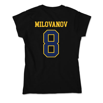Marquette - NCAA Men's Soccer : Justin Milovanov - Soft Style Women’s T-Shirt-1