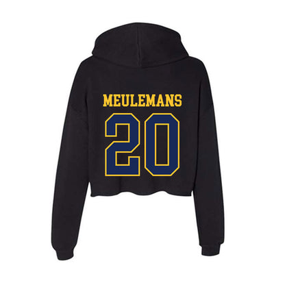Marquette - NCAA Women's Basketball : Jordan Meulemans - Women's Crop Fleece Hoodie-1