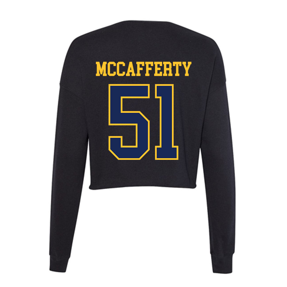 Marquette - NCAA Men's Lacrosse : Easton McCafferty - Women's Cropped Crew Fleece-1