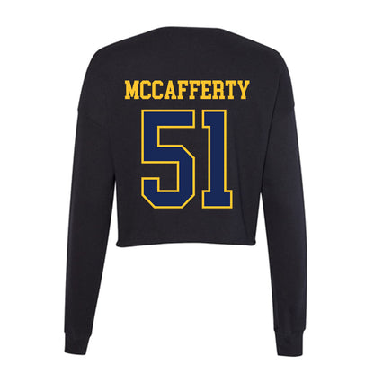 Marquette - NCAA Men's Lacrosse : Easton McCafferty - Women's Cropped Crew Fleece-1