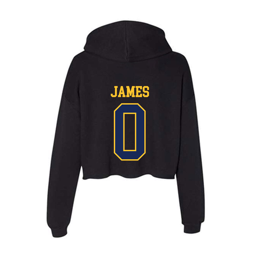 Marquette - NCAA Men's Basketball : Nigel James - Women's Crop Fleece Hoodie-1