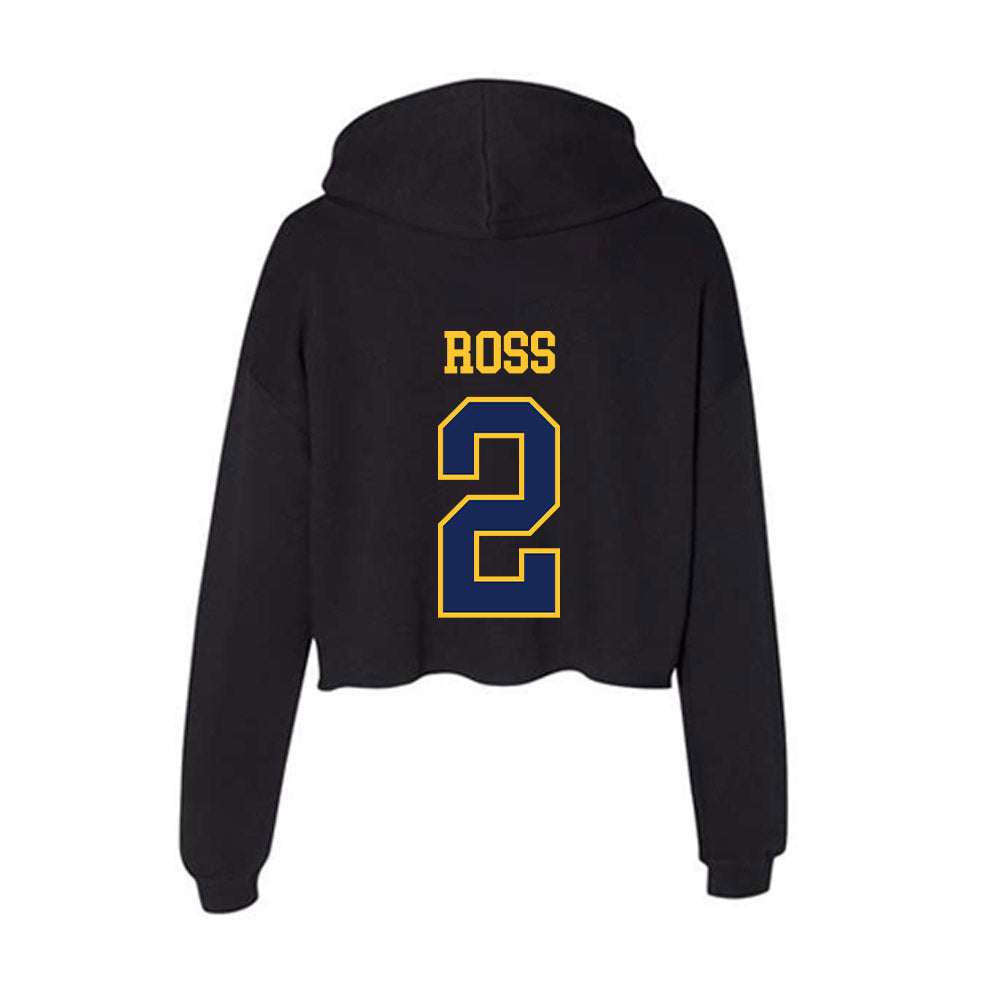 Marquette - NCAA Men's Basketball : Chase Ross - Women's Crop Fleece Hoodie-1