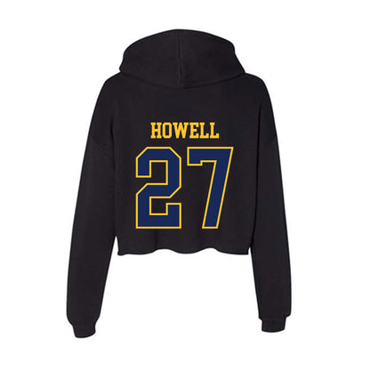 Marquette - NCAA Women's Lacrosse : Jillian Howell - Women's Crop Fleece Hoodie-1