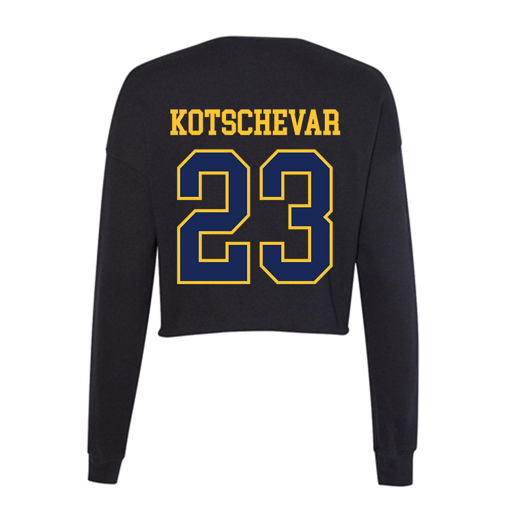 Marquette - NCAA Women's Lacrosse : Taylor Kotschevar - Women's Cropped Crew Fleece-1