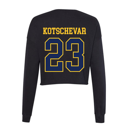 Marquette - NCAA Women's Lacrosse : Taylor Kotschevar - Women's Cropped Crew Fleece-1