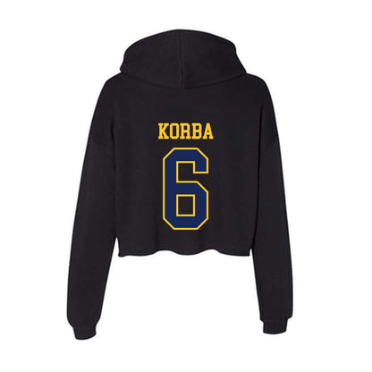 Marquette - NCAA Women's Volleyball : Alexandra Korba - Women's Crop Fleece Hoodie-1
