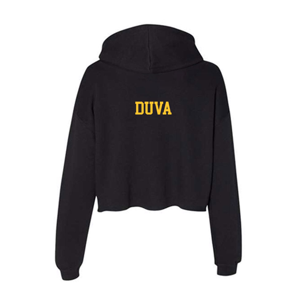 Marquette - NCAA Women's Tennis : Elena Duva - Women's Crop Fleece Hoodie-1