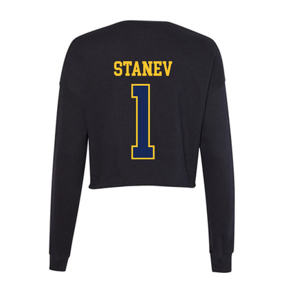 Marquette - NCAA Women's Volleyball : Julia Stanev - Women's Cropped Crew Fleece-1