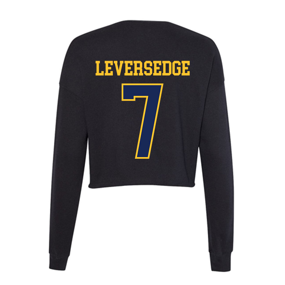 Marquette - NCAA Women's Lacrosse : Riley Leversedge - Women's Cropped Crew Fleece-1