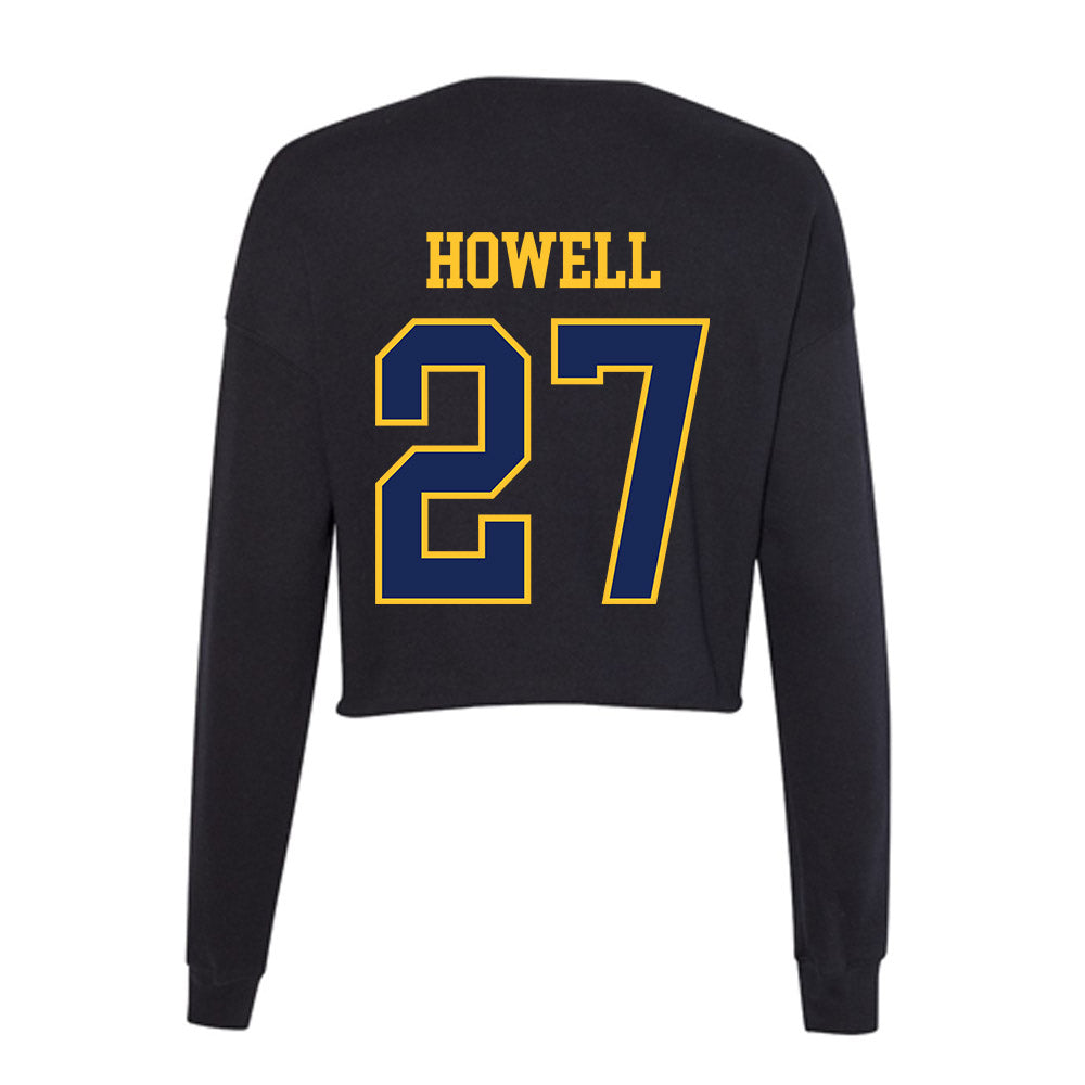 Marquette - NCAA Women's Lacrosse : Jillian Howell - Women's Cropped Crew Fleece-1