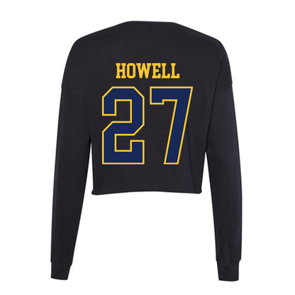 Marquette - NCAA Women's Lacrosse : Jillian Howell - Women's Cropped Crew Fleece-1