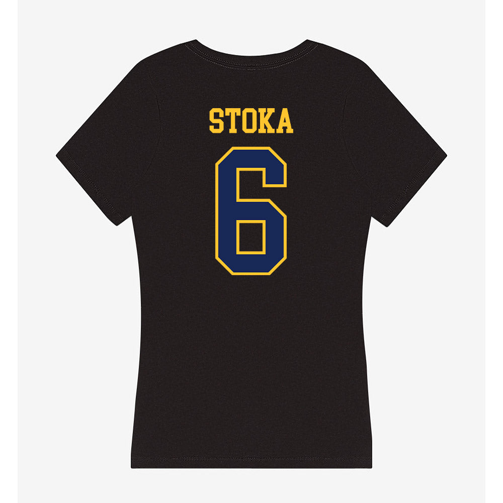 Marquette - NCAA Men's Soccer : Mateo Stoka - Women's V-Neck T-Shirt-1