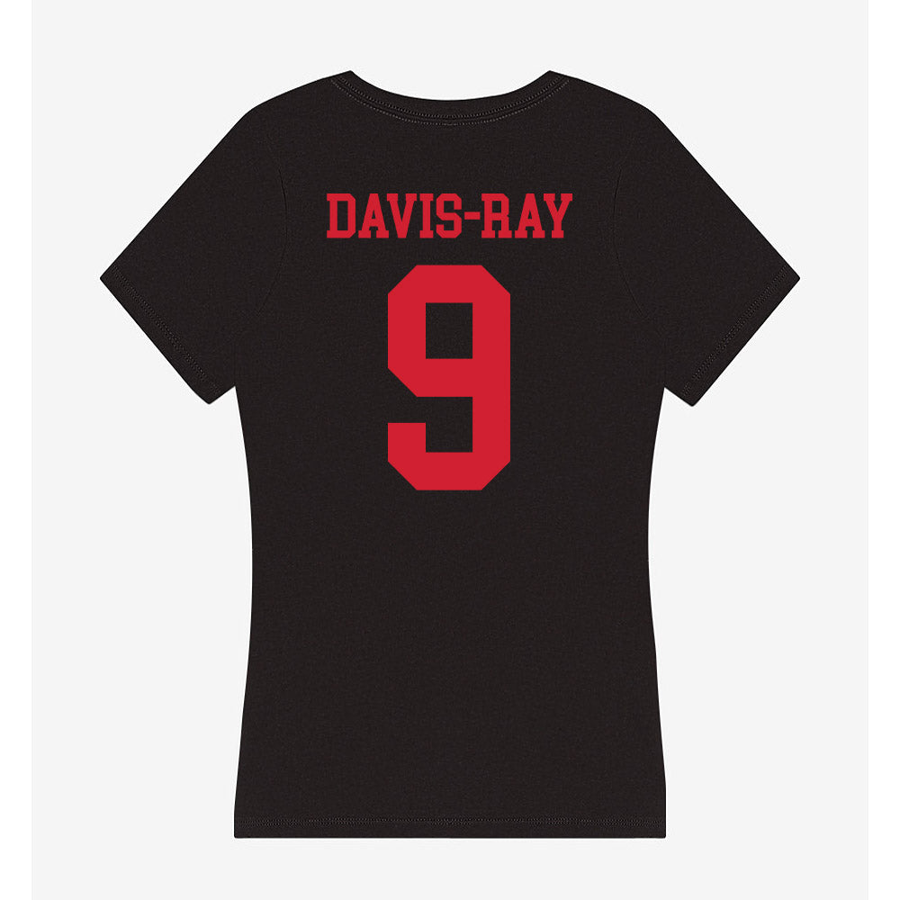 SMU - NCAA Men's Basketball : Bj Davis-Ray - Women's V-Neck T-Shirt-1