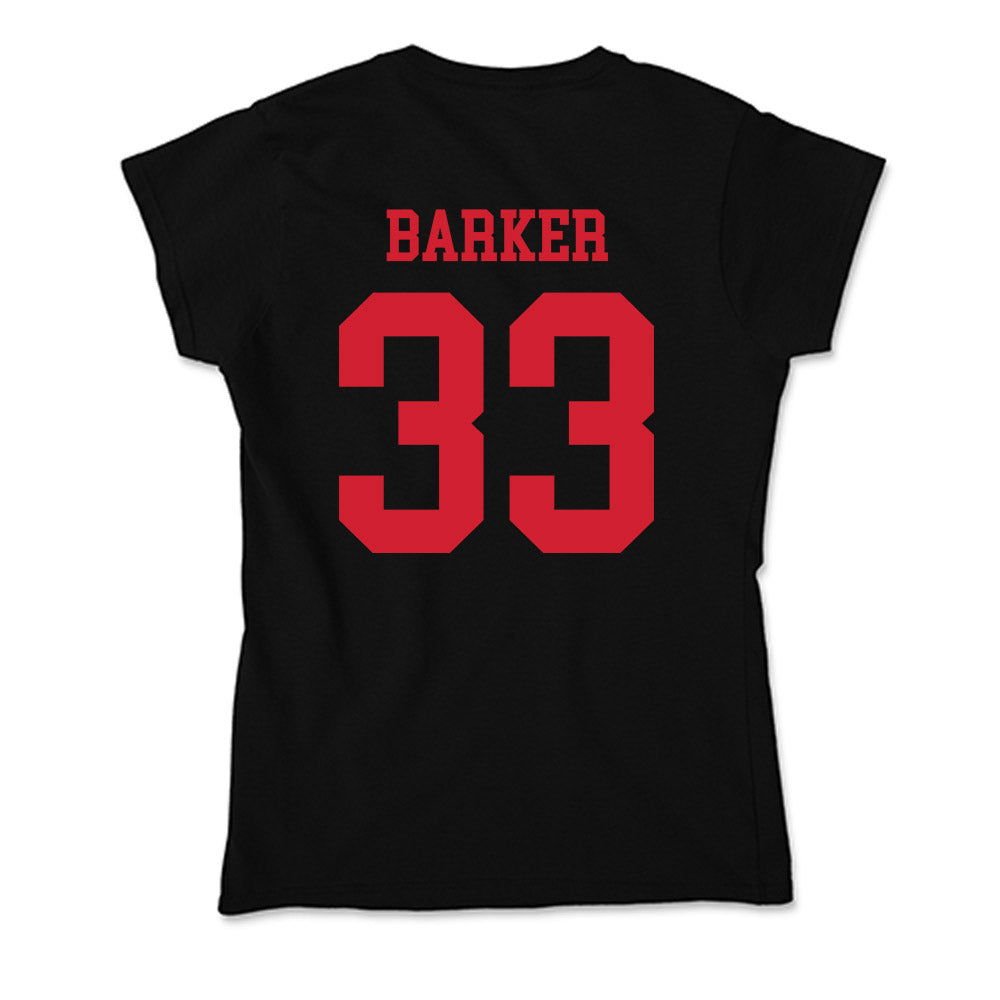 SMU - NCAA Football : Zakye Barker - Soft Style Women’s T-Shirt-1