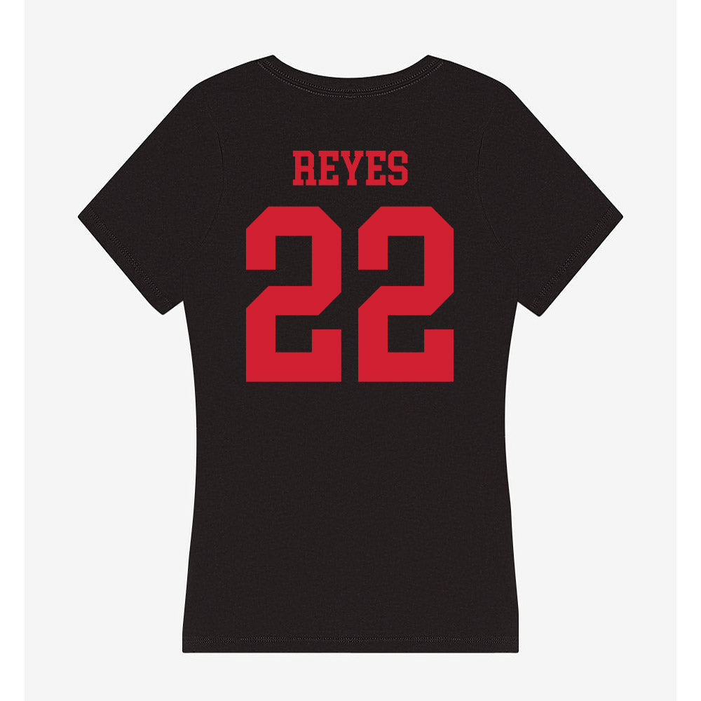 SMU - NCAA Football : Sael Reyes - Women's V-Neck T-Shirt-1