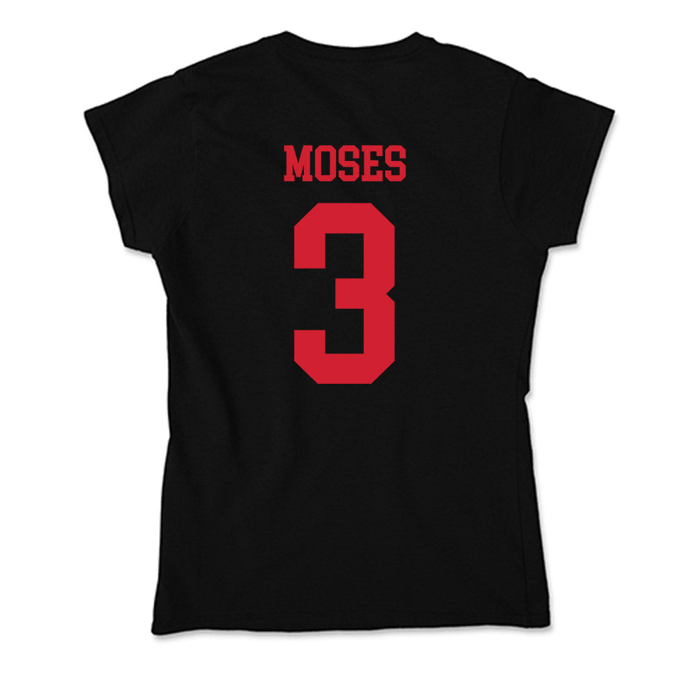 SMU - NCAA Football : Ahmaad Moses - Soft Style Women’s T-Shirt-1