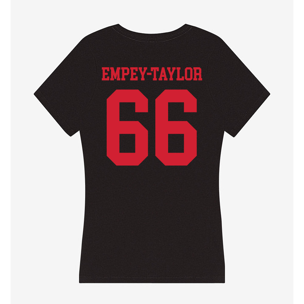 SMU - NCAA Women's Soccer : Haven Empey-Taylor - Women's V-Neck T-Shirt-1