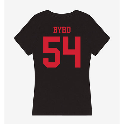SMU - NCAA Football : Savion Byrd - Women's V-Neck T-Shirt-1