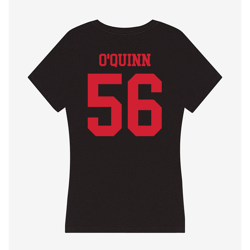 SMU - NCAA Football : Brock O'Quinn - Women's V-Neck T-Shirt-1