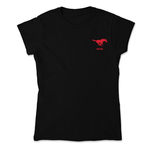 SMU - NCAA Women's Soccer : Hali Hartman - Soft Style Women’s T-Shirt-0