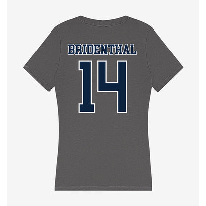 Xavier - NCAA Baseball : Eli Bridenthal - Women's V-Neck T-Shirt-1