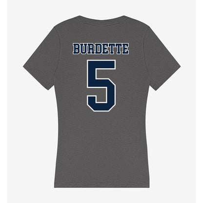 Xavier - NCAA Baseball : Clay Burdette - Women's V-Neck T-Shirt-1