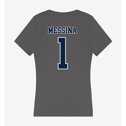 Xavier - NCAA Men's Basketball : Malik Messina - Women's V-Neck T-Shirt-1