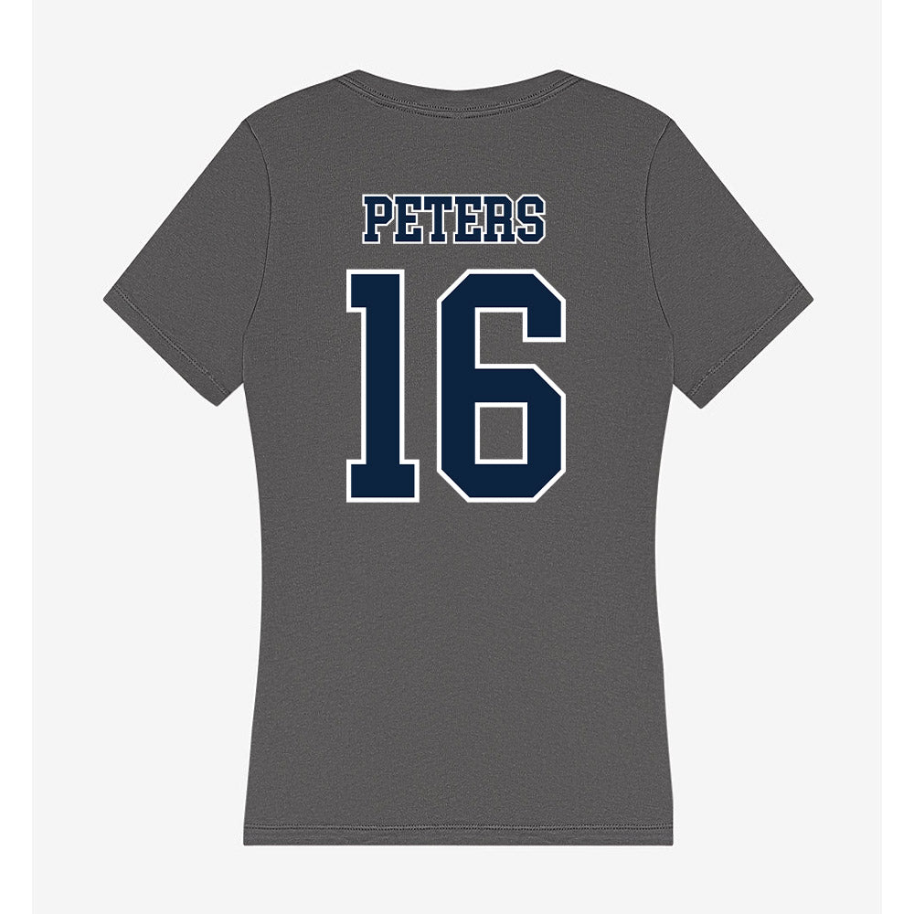 Xavier - NCAA Baseball : Eddie Peters - Women's V-Neck T-Shirt-1