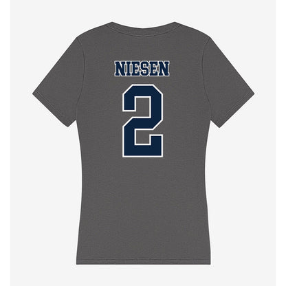 Xavier - NCAA Women's Volleyball : Kelsey Niesen - Women's V-Neck T-Shirt-1