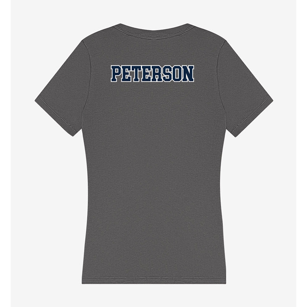 Xavier - NCAA Men's Swimming & Diving : Luke Peterson - Women's V-Neck T-Shirt-1
