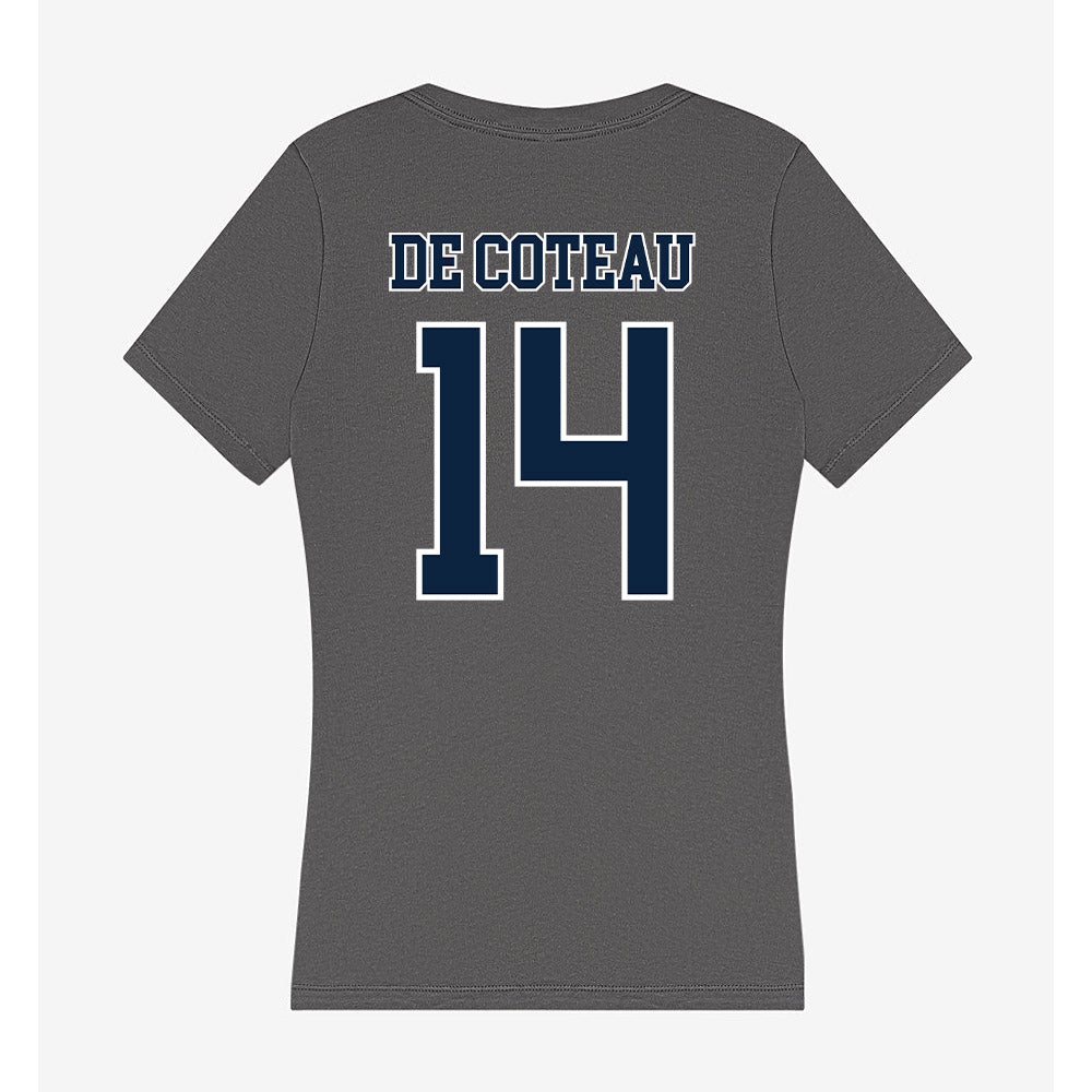 Xavier - NCAA Men's Soccer : Jabari De coteau - Women's V-Neck T-Shirt-1
