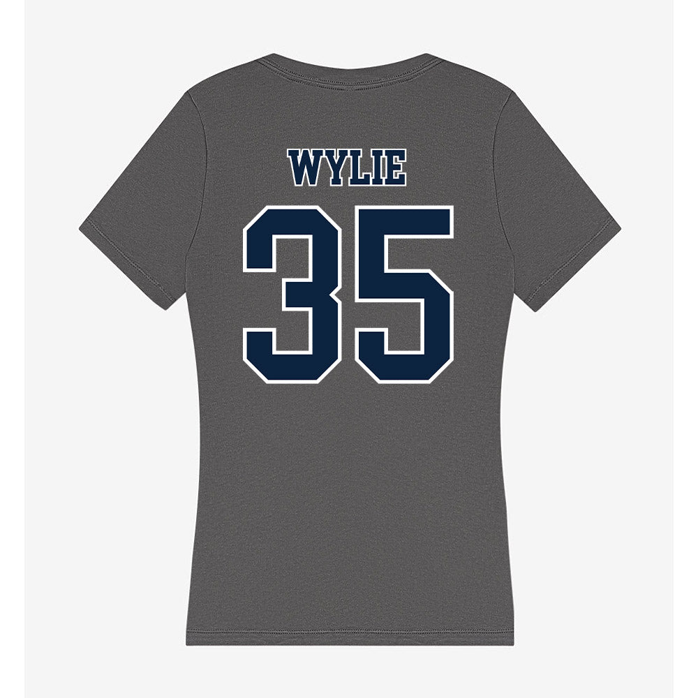Xavier - NCAA Baseball : Jon Wylie - Women's V-Neck T-Shirt-1
