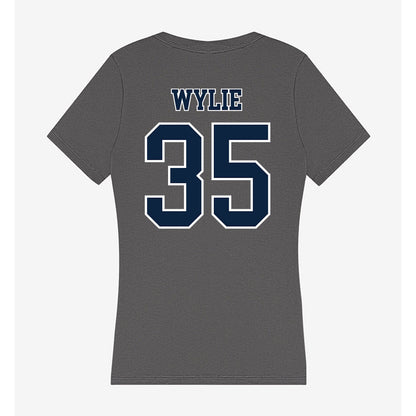 Xavier - NCAA Baseball : Jon Wylie - Women's V-Neck T-Shirt-1