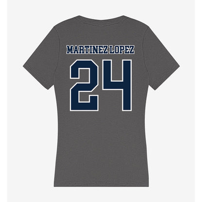 Xavier - NCAA Women's Basketball : Lucia Martinez Lopez - Women's V-Neck T-Shirt-1