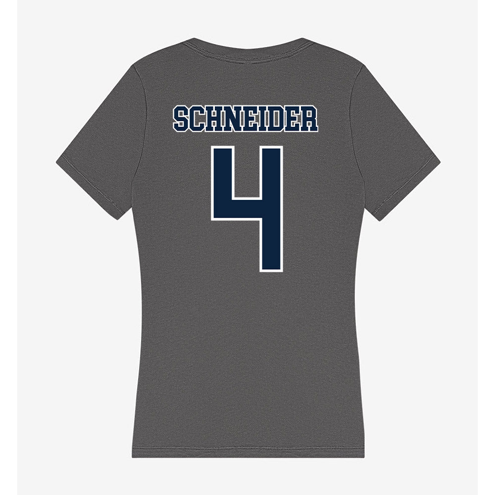 Xavier - NCAA Women's Lacrosse : Paige Schneider - Women's V-Neck T-Shirt-1