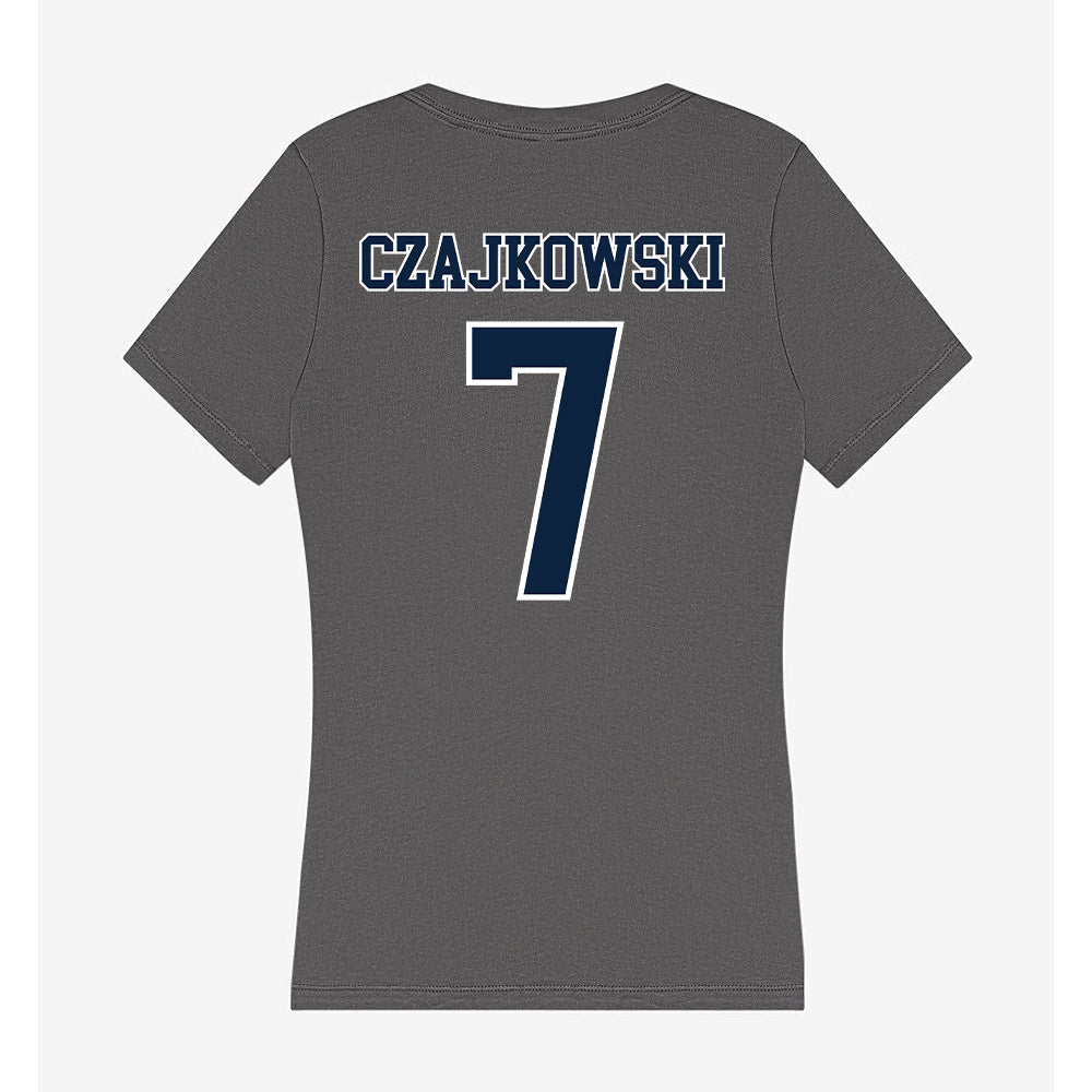Xavier - NCAA Women's Volleyball : Elouise Czajkowski - Women's V-Neck T-Shirt-1