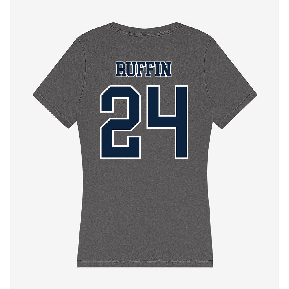 Xavier - NCAA Men's Soccer : Ellison Ruffin - Women's V-Neck T-Shirt-1