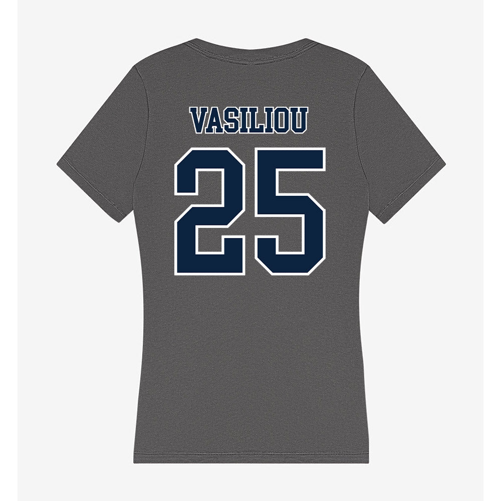Xavier - NCAA Baseball : Evan Vasiliou - Women's V-Neck T-Shirt-1