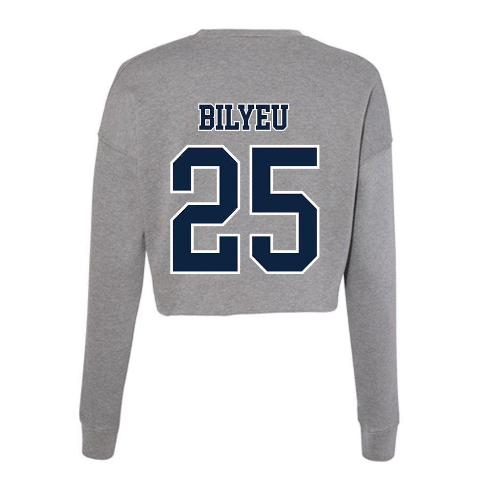 Xavier - NCAA Men's Soccer : Jack Bilyeu - Women's Cropped Crew Fleece-1