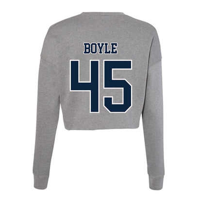 Xavier - NCAA Baseball : Nick Boyle - Women's Cropped Crew Fleece-1