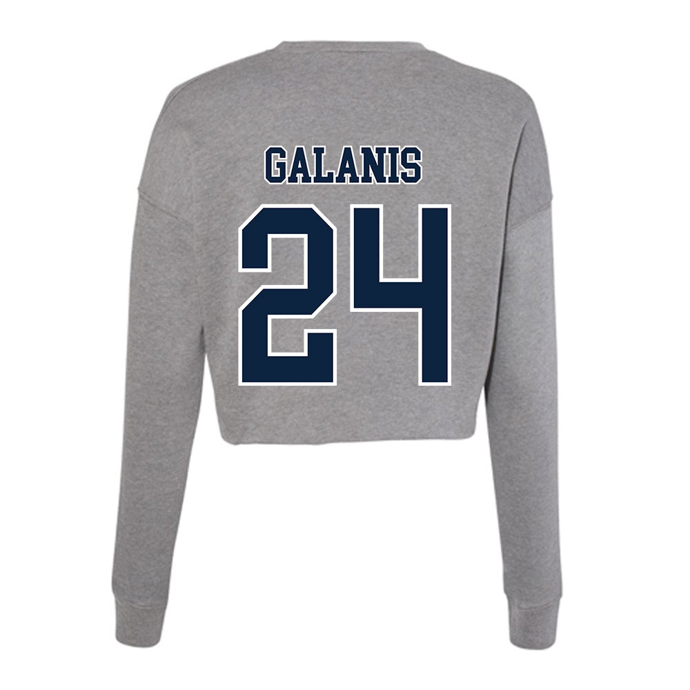 Xavier - NCAA Women's Lacrosse : Grace Galanis - Women's Cropped Crew Fleece-1
