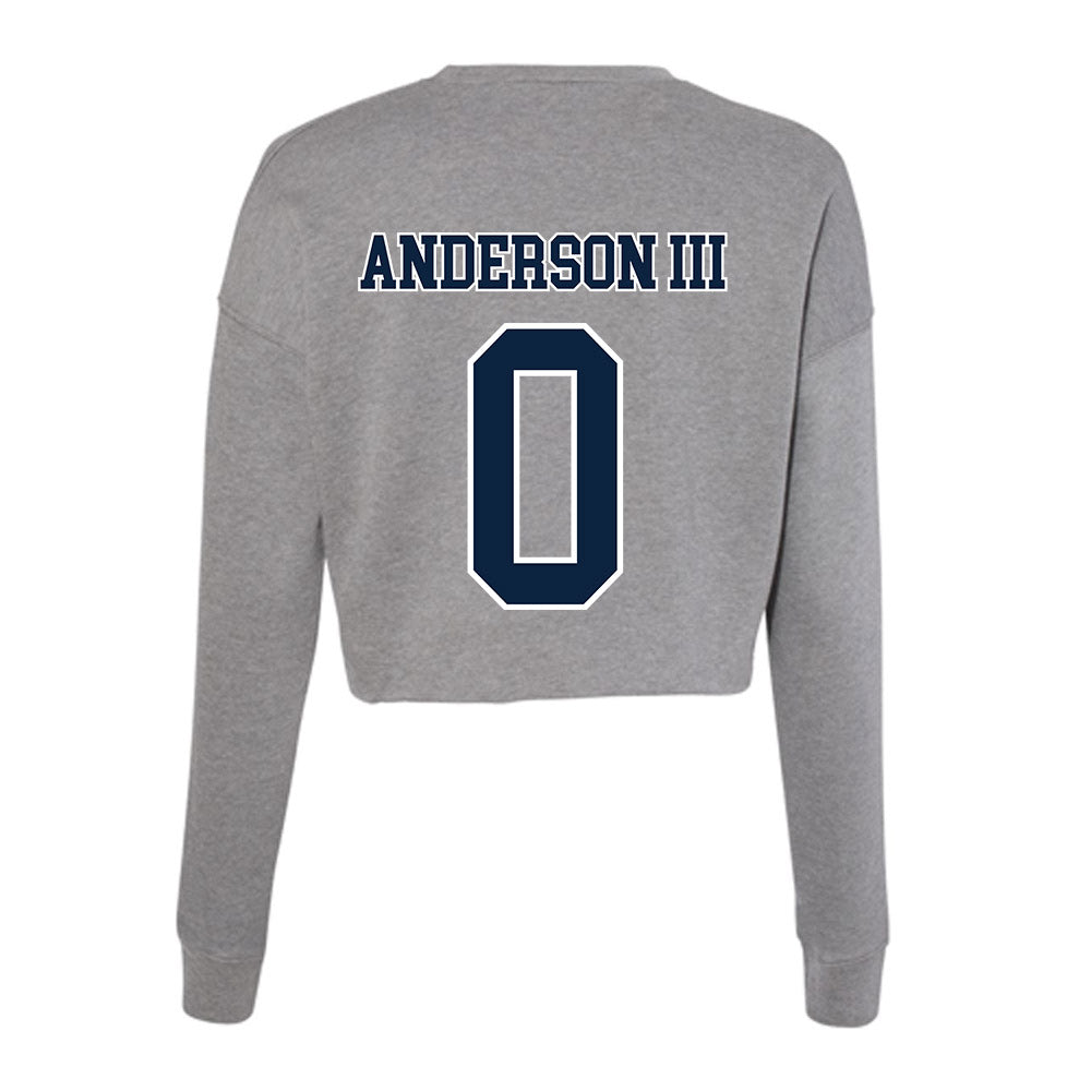 Xavier - NCAA Men's Basketball : Roddie Anderson III - Women's Cropped Crew Fleece-1
